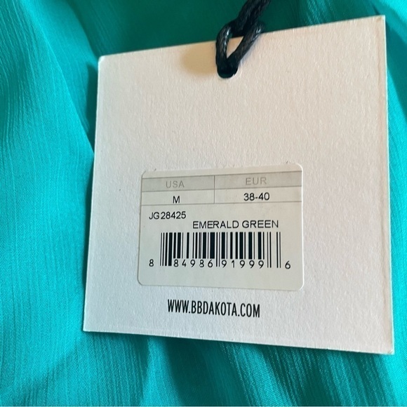 Jack by BB Dakota Women's Nanna Dress- emerald green - Picture 9 of 12